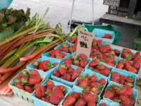 Strawberries and rhubarb