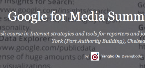 Google for Media title imposed over a photo