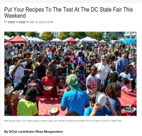 DCist article screen shot: Put Your Recipes To The Test